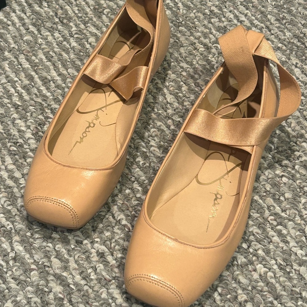 Jessica Simpson Nude Ballet Flats, size 9/39
